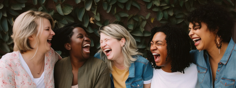 Group of Girlfriends Laughing
