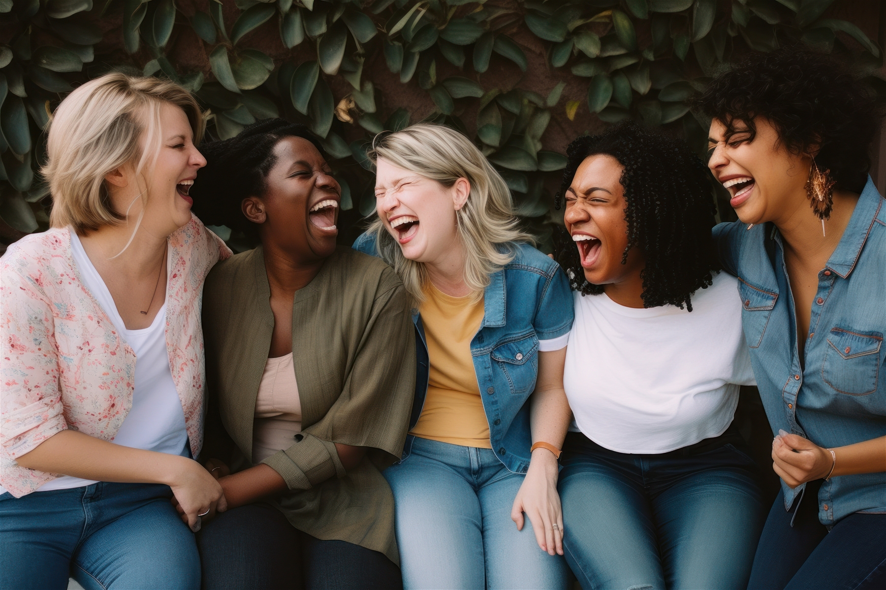 Group of Girlfriends laughing
