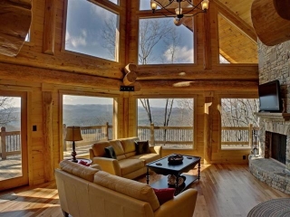 Georgia Mountain Cabin Rental Living Room